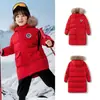 Balabala Balaone Roupa Infantil Jaqueta de Penas Infantil Meninos e Meninas 2025 Inverno Acolchoada Quente Jaqueta Longa