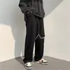 Calças Casuais Masculinas Design de Sentido 2022 Primavera Nicho Perna Reta Perna Larga Calças Primavera e Outono High Street ins Marca Tendência Calças Esportivas