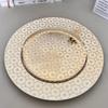 Plato de plástico desechable para fiestas de hoteles y bodas de comercio exterior, plato decorativo para cargadores