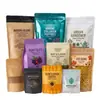 Bolsas para envasado de alimentos, bolsas tipo pouch hechas a medida de grado alimenticio para té, bolsas sellables para dulces, bolsas de alta transparencia para alimentos congelados para alimentos confitados