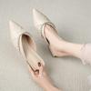 Mules sin talón de punta para mujer, Nuevo estilo Verano 2026, Calzado para exteriores, Zapatos mule casuales, Y6011-22