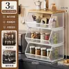Estante de Almacenamiento de Cocina de Múltiples Niveles de Pie Cesta para Verduras Hogareña Frutas Verduras Bocadillos Almacenamiento Multifuncional con Ruedas Carrito Pequeño