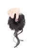 Peluca con cabeza esférica y barba de dragón de alta craneal, anillo de pelo de simulación, cabello natural esponjoso de alta calidad, paquete de bobina de cabello con capullo de flor de hija