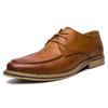 Zapatos de cuero puntiagudos de estilo business casual personalidad costura pulida vintage para hombre moda primavera y otoño zapatos para estilista 7668