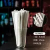 Pajitas desechables para café, empaque de papel blanco resistente a altas temperaturas, palito removedor de té con leche Bawangcha Yansanpin, punta afilada 23 cm