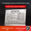 Placas de Metal, Serigrafia, Placas de Identificação com Gravação UV, Placas de Identificação para Equipamentos de Máquinas em Aço Inoxidável, Placas de Alumínio, Placas Personalizadas para Portas de Escritório