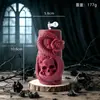 Vela Perfumada de Serpiente Esqueleto de Halloween Diseño Creativo Decoración de Mesa para Fiesta Regalo Flor de Rosa Vela Pilar de Serpiente