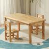 Mesas y Sillas de Madera Maciza para Jardín de Niños Nuevas Juego de Mesa de Escritura de Pino para Niños Juguetes para la Primera Infancia Juego de Aprendizaje