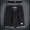 Shorts Casuales de Color Sólido con Textura de Waffle para Hombre, Pantalones Cortos de Cinco Puntos Estilo Retro Americano de Verano, Pantalones Cortos Deportivos Trendy de Marca para Correr al Aire Libre