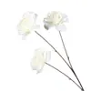 Ventas Directas de Fabricantes de Comercio Exterior: Flores Artificiales Blancas, Flores Falsas Estilo Bosque, Materiales Florales para Bodas, Flores para Decoración de Salón de Bodas