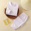 Ropa Interior Infantil Otoño e Invierno Set Antibacteriano Sin Costuras Niños y Niñas Ropa de Bebé Clase a Algodón de Color Engrosado Engrosado y Cálido