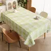Toalha de Mesa Xadrez Minimalista, Lavável, Impermeável, à Prova de Óleo, Resistente ao Calor, Capa de Mesa Estilo Ins, Toalha de Mesa Retangular para Mesa de Jantar, Jogo Americano para Mesa de Centro