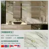 Nuevo Modelo Superficie de Cristal 1200*2400 Fondo Brillante Pared de Fondo Entrada Isla de Jade Azul Mesa Mostrador de Bar Mesa de Café Cristal Azul