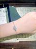 Pulsera de Jade Azul de Material Peligroso Natural Estilo de Lujo Ligero Versátil Incrustación Seiko para Mujer Envío Gratis Directo de Fábrica