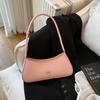 2025 Nuevo Lazo Verano Color Sólido Fresco Moda Francesa Casual Elegante Un Hombro Cruzado Trendy Bolso de Axila