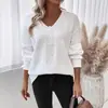 Camiseta de Manga Larga Cálida, Holgada, de Color Sólido, Casual, Moda Femenina, Transfronteriza Europea y Americana, Amazon Wish