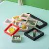 Caja transparente de suspensión de PE para joyería, caja de almacenamiento de joyas, caja de embalaje para anillos, collares, joyas, caja de cajón para regalos, venta al por mayor