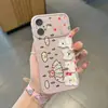Adecuado para iPhone 17 Pro Max Funda de Teléfono de Cachorro con Paraguas Lindo Florales Gota de Lluvia Manzana 16 Lateral con Corazón