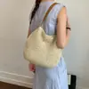 Bolso de Moda de Gran Capacidad para Mujer 2026 Nuevo Estilo Bolso de Hombro Tejido a Mano de Paja para el Trabajo, Vacaciones en la Costa y Uso en la Playa