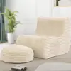 Amazon Exporta Pufes para Salas de Estar em Apartamentos Pequenos, Pufes para Adultos, Poltronas Reclináveis de Esponja com Apoio para os Pés