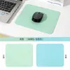 Mouse pad de couro simples, tamanho pequeno, tapete de mesa de cor sólida, tapete para laptop para jogos, mouse pad de e-sports
