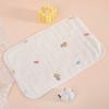 Funda de Almohada de Toalla para Bebé, Funda de Almohada de Algodón Transpirable Absorbente de Sudor con Forma de Nube para Niños, Almohada de Gasa Multicapa, Almohada Plana, Multifuncional con Sensación de Nube