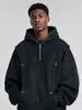 Sudadera con capucha tie-dye desgastada, estilo fino para primavera y otoño, chaqueta deportiva holgada de moda para estudiantes, chaqueta casual elegante para hombres, comercio exterior