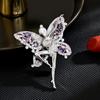 Broche de Alta Gama Sense Niche Niña de Ballet Lujo Ligero Elegante Súper Hada Moda Alas Accesorios Corsage Mujeres