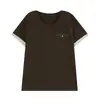 ALINDM Camiseta Casual de Verano Holgada de Manga Corta para Mujer Talla Grande 100kg Falda de Cintura Alta que Cubre el Vientre