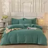 Juego de Cuatro Piezas de Algodón 100% Puro Clase A Espesado Cepillado Otoño e Invierno Juego de Cama Venta al por Mayor desde Fabricante Transfronterizo