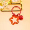 Llavero Anillo de Libro Campana Estrella Pentágono Transparente de Colores Figura de Cuentas Perler Hecha a Mano DIY Colgante Accesorios de Joyería