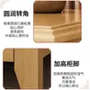 Mesita de noche de madera maciza, no requiere instalación, mesita de noche para dormitorio con acabado estilo chino, diseño simple con cerradura, mueble de almacenamiento para habitación de alquiler a precio especial