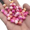 Cuentas Sueltas de Jade Piedra de Color Lluvia Cuentas Redondas Sueltas 10 mm Cuentas de Jade DIY Pulsera Collar Accesorios Cuentas Sueltas Cuentas Multicolor