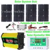 Panel solar 100W portátil exterior energía almacenamiento energía solar sistema traje inversor 4000W controlador