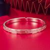 Pulsera Jingdong red abierta lisa esmerilada para mujer amor como estrellas pulsera joven moda pequeña fresca pulsera de estudiante
