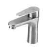 Grifo para Lavabo de Acero Inoxidable 304 con Diseño de Cintura Delgada, Grifo para Lavabo de Baño de Agua Fría y Caliente, Grifo de Agua Fría Única