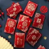 Envelopes Vermelhos para Casamento de Alta Qualidade com Estampagem Dourada do Fabricante, Grandes Pacotes Vermelhos Criativos e Personalizados de Mil Yuan para a Cerimônia de Casamento