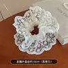 Cuerda para el pelo de intestino grueso para niños, Cuerda para el pelo blanca de encaje dulce para niñas, Tendón de goma de alta elasticidad, Accesorios para el pelo de niñas
