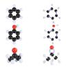 Conjunto de modelo de estructura molecular, bola, varilla, proporción, equipo experimental de bioquímica, instrumento de enseñanza para estudiantes de secundaria y preparatoria.