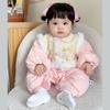 Mono Acolchado de Algodón para Bebé Niña Ropa de Invierno de Princesa Ropa de Año Nuevo Ropa de Año Nuevo para Bebé Conjunto de Invierno Ropa Gruesa para Gatear
