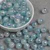 Dingyi 10mm Resina Luna Fría Yu Jian Shan Destello Fino Resaltado Galvanizado Agujero Recto Cuentas Sueltas DIY Cadena de Teléfono Móvil Accesorios de Joyería