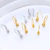 Accesorios de Gancho para Pendientes de Perlas DIY Clásico Versátil Elegante Circonita Microincrustada Pendientes de Zapato de Tacón Alto Productos Semi-Terminados Al Por Mayor