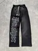 Conjunto de Moletom com Capuz e Calça - Estilo Ins Europeu e Americano Outono/Inverno - Marca de Nicho Tendência - Estilo de Rua - Strass Quente Y2K
