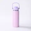 Taza Termo de Acero Inoxidable 304 de Doble Capa al Vacío de Gran Capacidad Tetera Espacial Portátil Conveniente Tetera de Montañismo Botella de Agua Deportiva