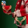 Mochila de ciervo hecha a mano con un pequeño regalo navideño, material de producción creativo para niños de jardín de infantes, paquete de decoración navideña