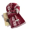 Cachecol de Lã com Estampa de Floco de Neve e Diamantes para Mulheres, Tricotado Estilo Coreano Outono e Inverno, de Alta Qualidade, Quente, Espessado, Versátil, Aquecedor de Pescoço Tendência