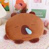 Capa de Pelúcia Fofa Removível e Lavável Capivara Padrão Nacional À Prova de Explosão Garrafa de Água Quente Elétrica Recarregável Aquecedor de Mãos Aquecedor de Bebê