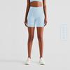 Shorts de Yoga de Verano Nuevos de Aido Bottoming Nude Melocotón Trasero Pantalones de Tres Puntos para Correr al Aire Libre Mallas Deportivas para Mujer