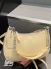 Bolso tipo baguette de nicho de alta gama para mujer 2025 Nuevo bolso de axila bolso de hombro moda femenina bolso de mano casual