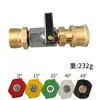 Manguera de Pistola de Agua para Lavadora a Presión Wab Transfronteriza Conector Hembra de 1/4 Interruptor de Válvula Conector para Hidrolavadora Rosca Exterior M22
